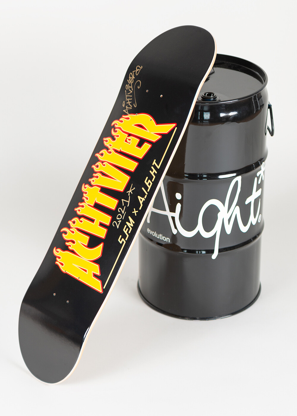 Aight* x AchtVier Skateboard Deck 7.75 Inch