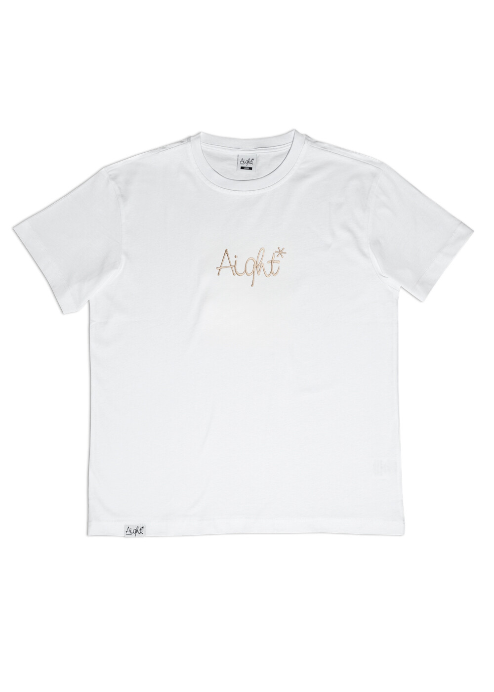 Aight* T-Shirt - "OG Center" white sand