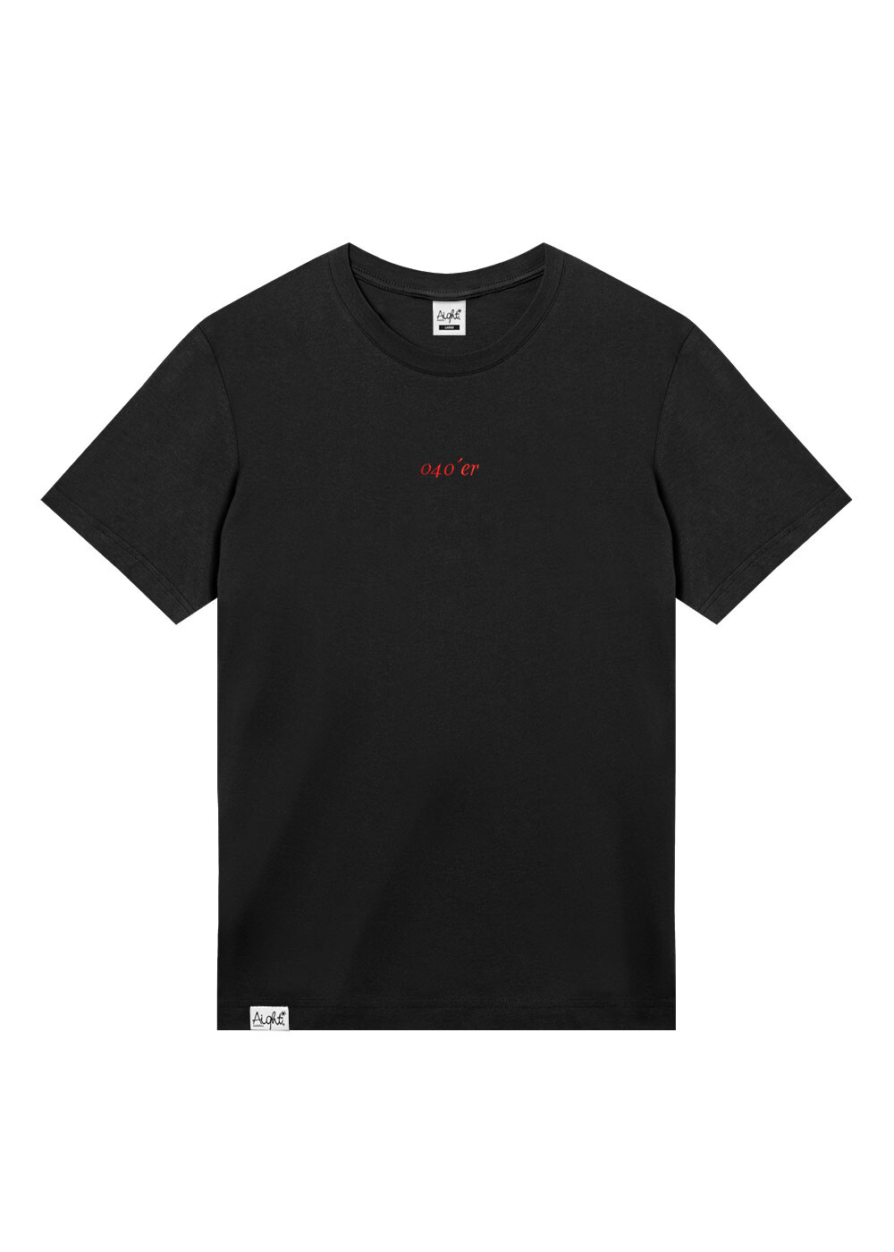 Aight* T-Shirt - "040er" black red