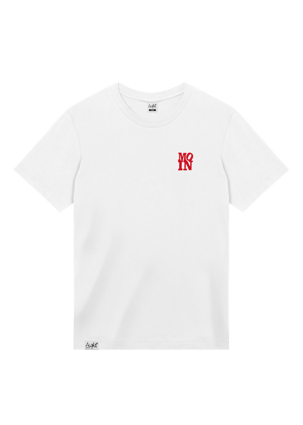 Aight* T-Shirt - "Moin" white red