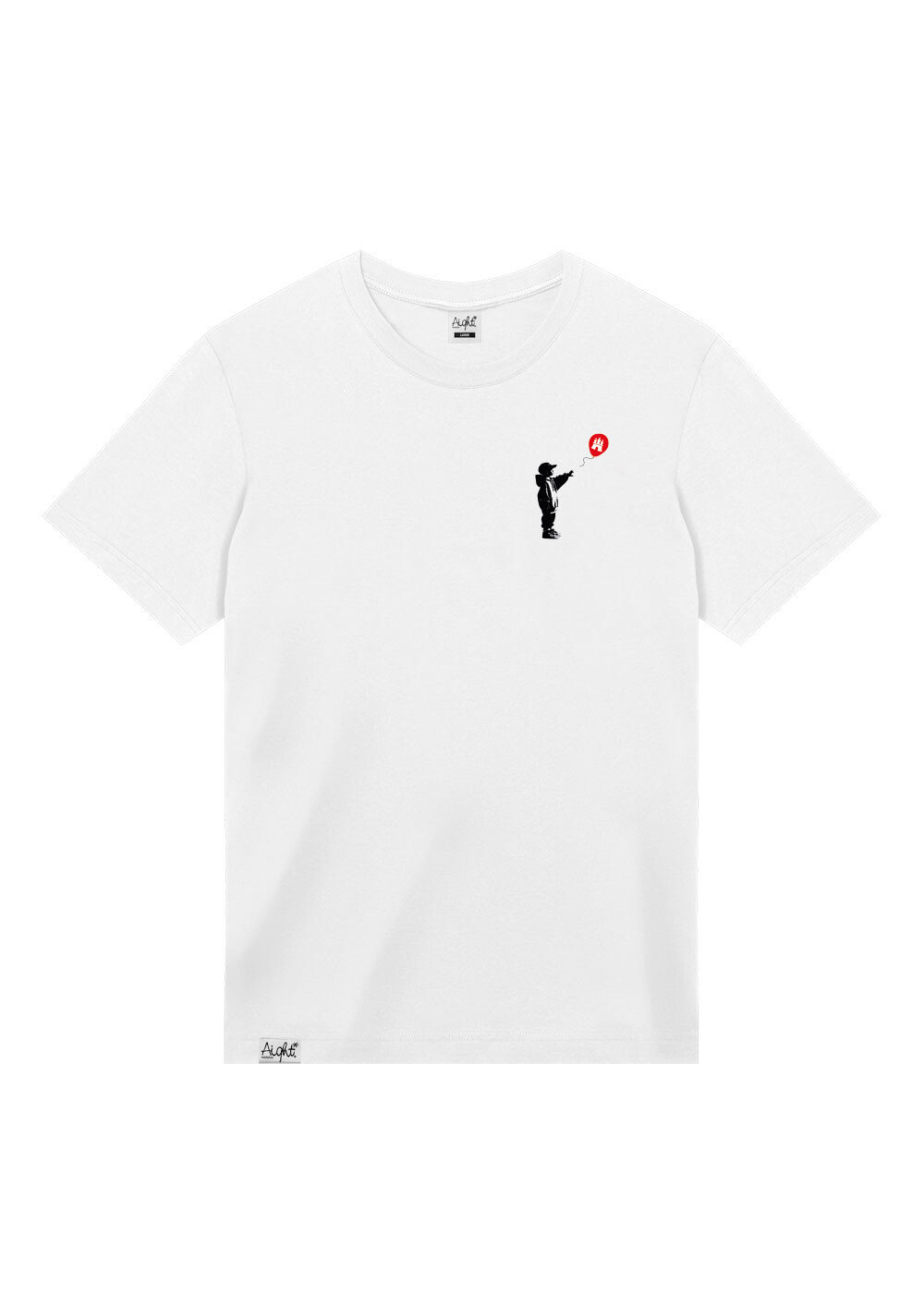 Aight* T-Shirt - "Baloon Kid" white red