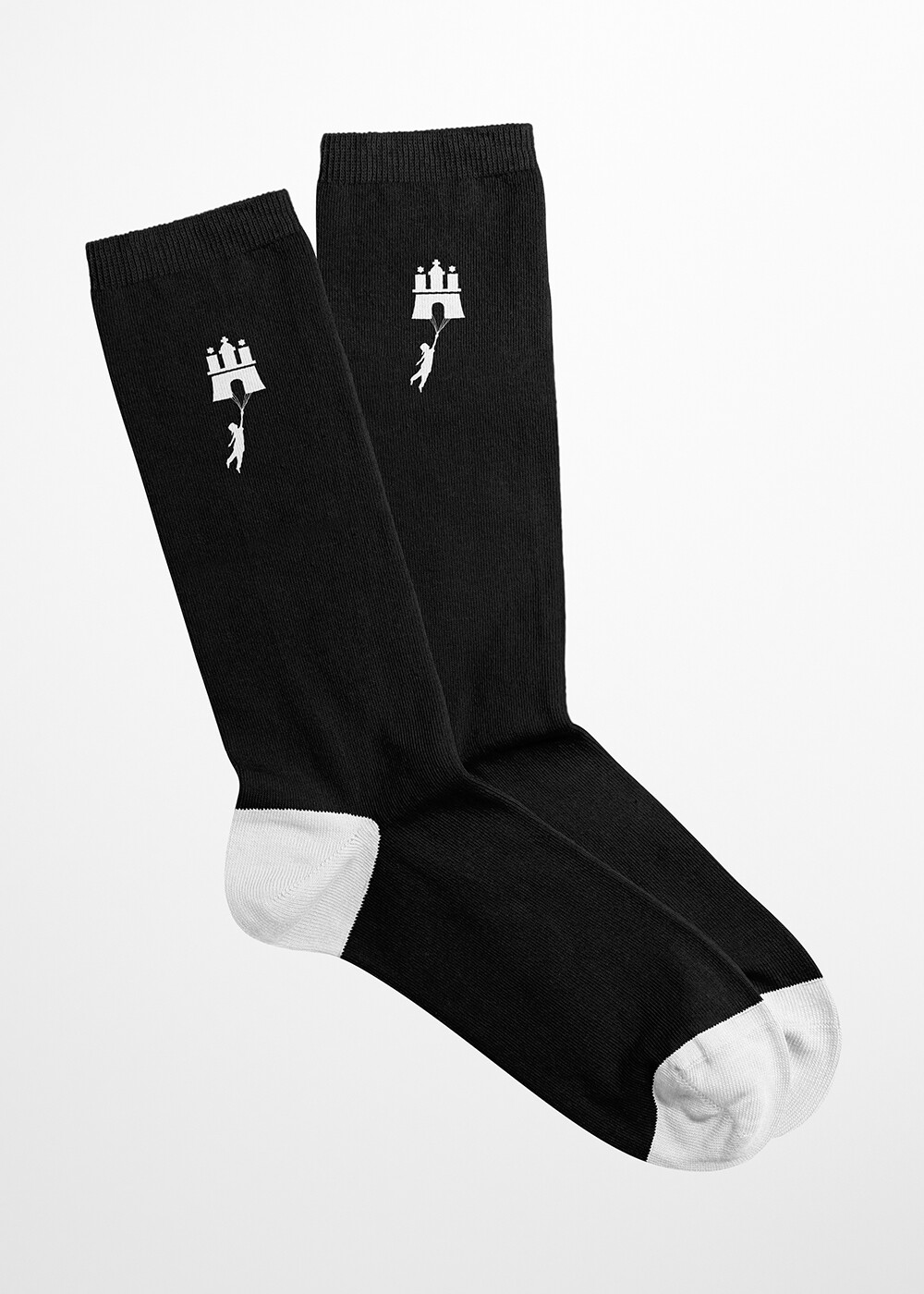 Aight* Socken "Flying" black white