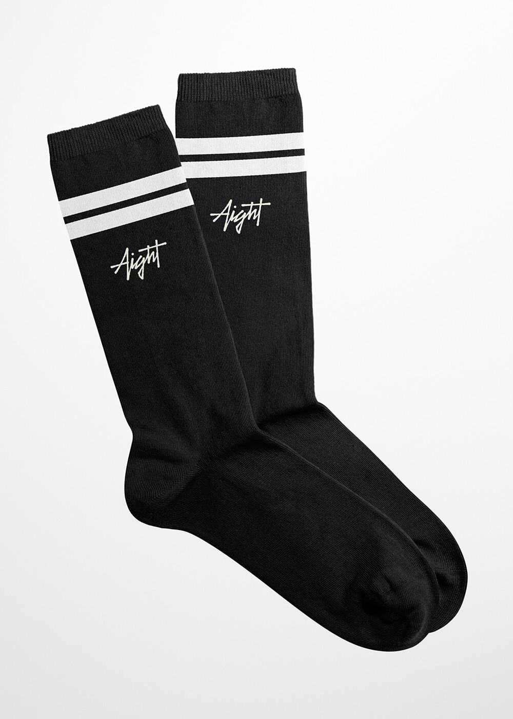 Aight* Socken "Tag" black white