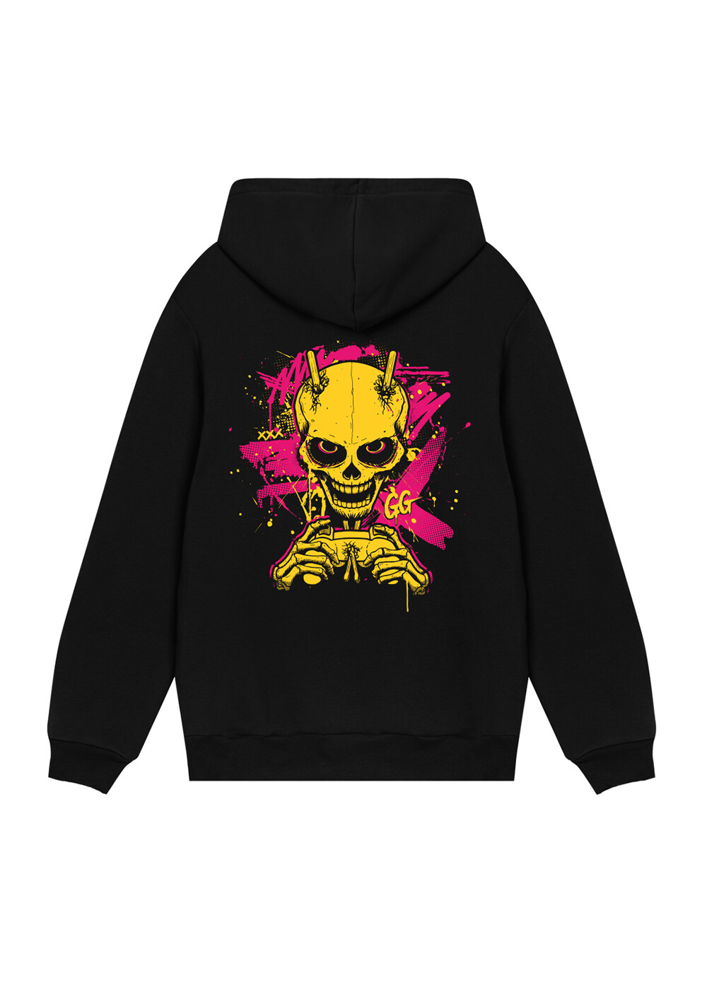 Krogi Hoodie - "Drip Skull" black