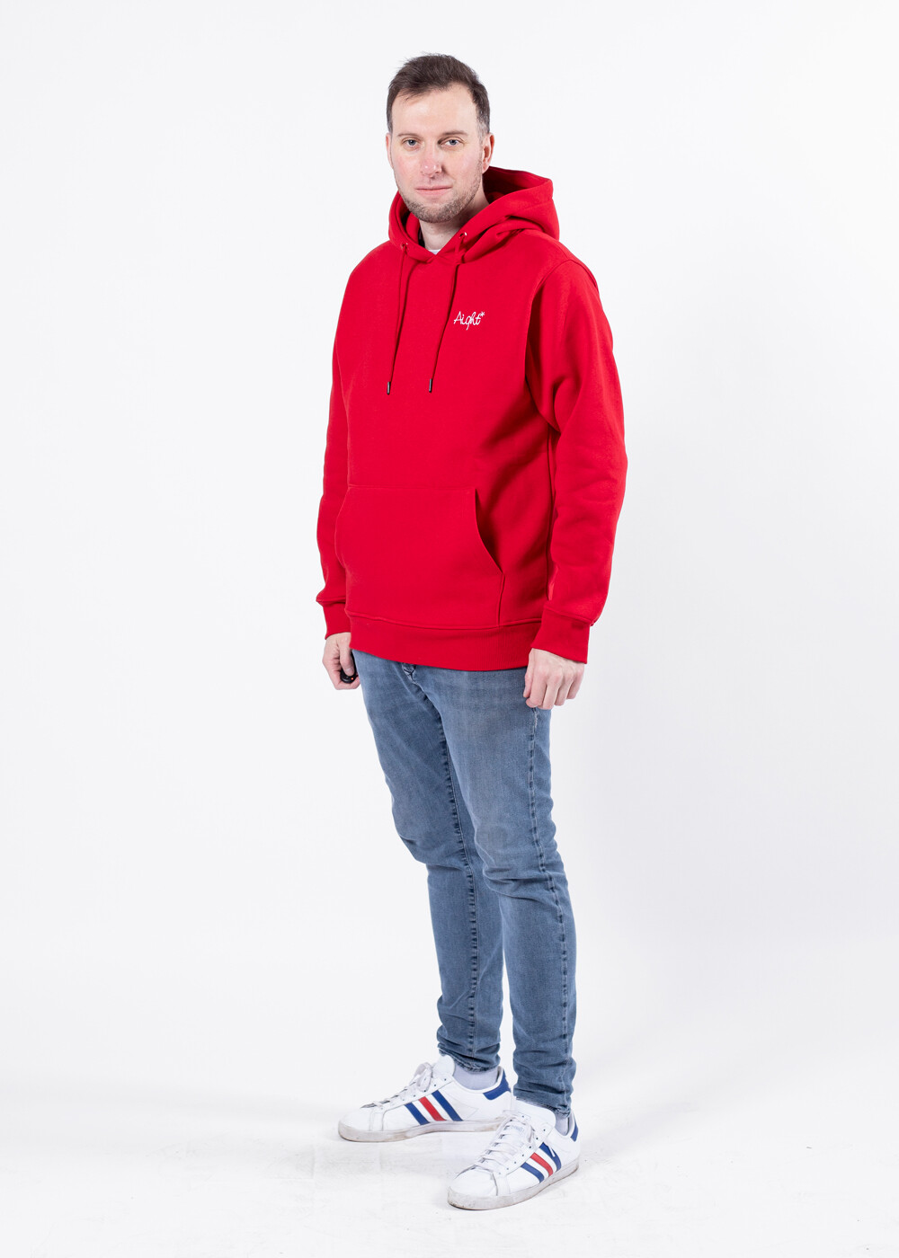 Aight* Hoodie - "OG Emb" red