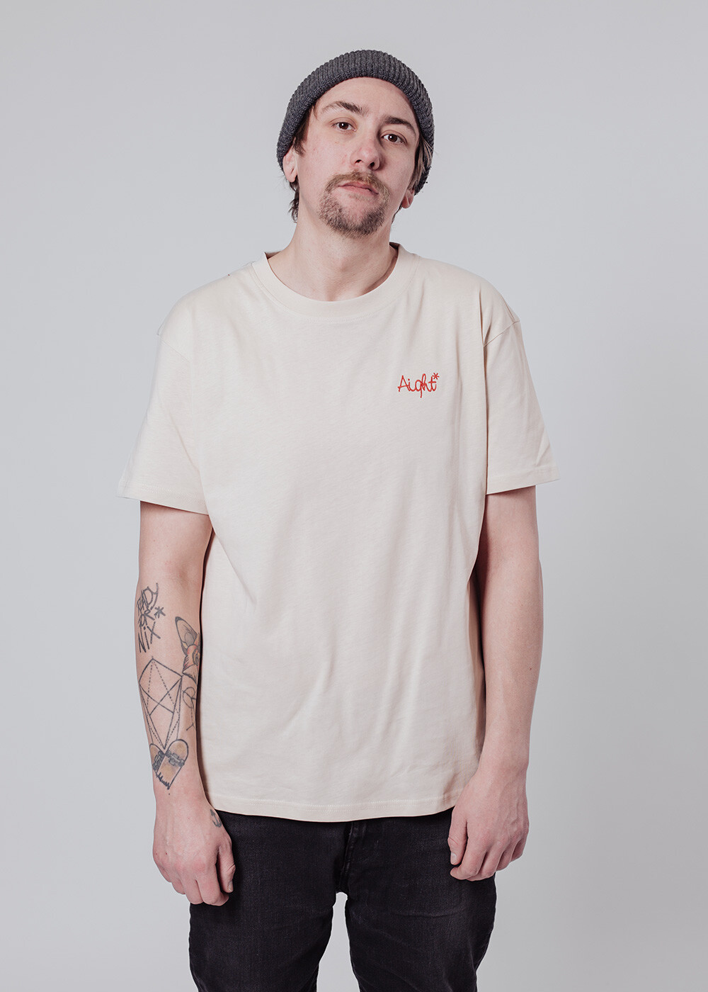 Aight* T-Shirt - "OG Emb" beige